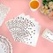White and rose gold party supplies set, 350 pieces total, including white paper plates, napkins, cups, and gold plastic forks, knives, and spoons. Perfect for graduations, birthdays, cocktail parties, or any special event, offering a chic and elegant
